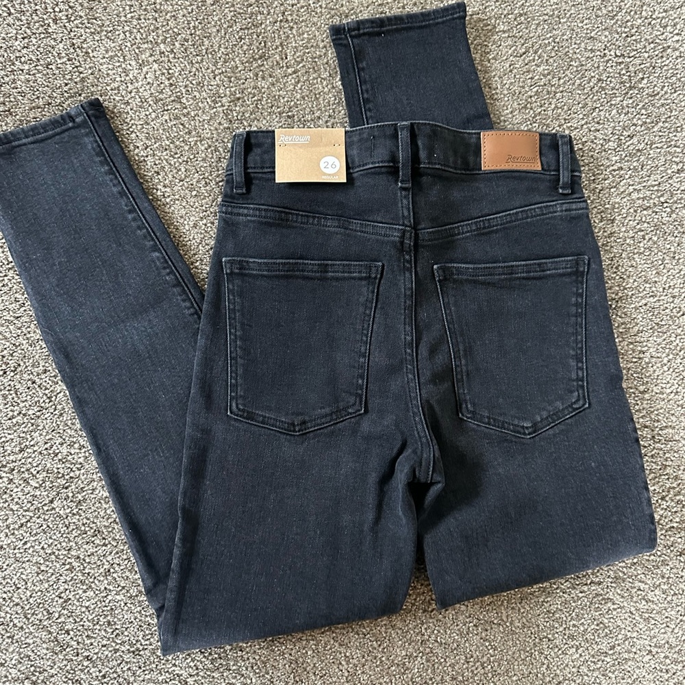 Revtown jeans. The sky high slim in moonlit black. New with tags!